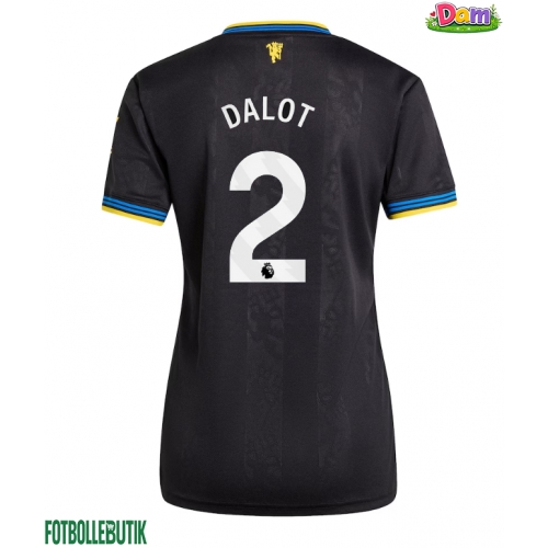 Manchester United Diogo Dalot #2 Tredje Tröja Kvinnor 2025-26 Kortärmad